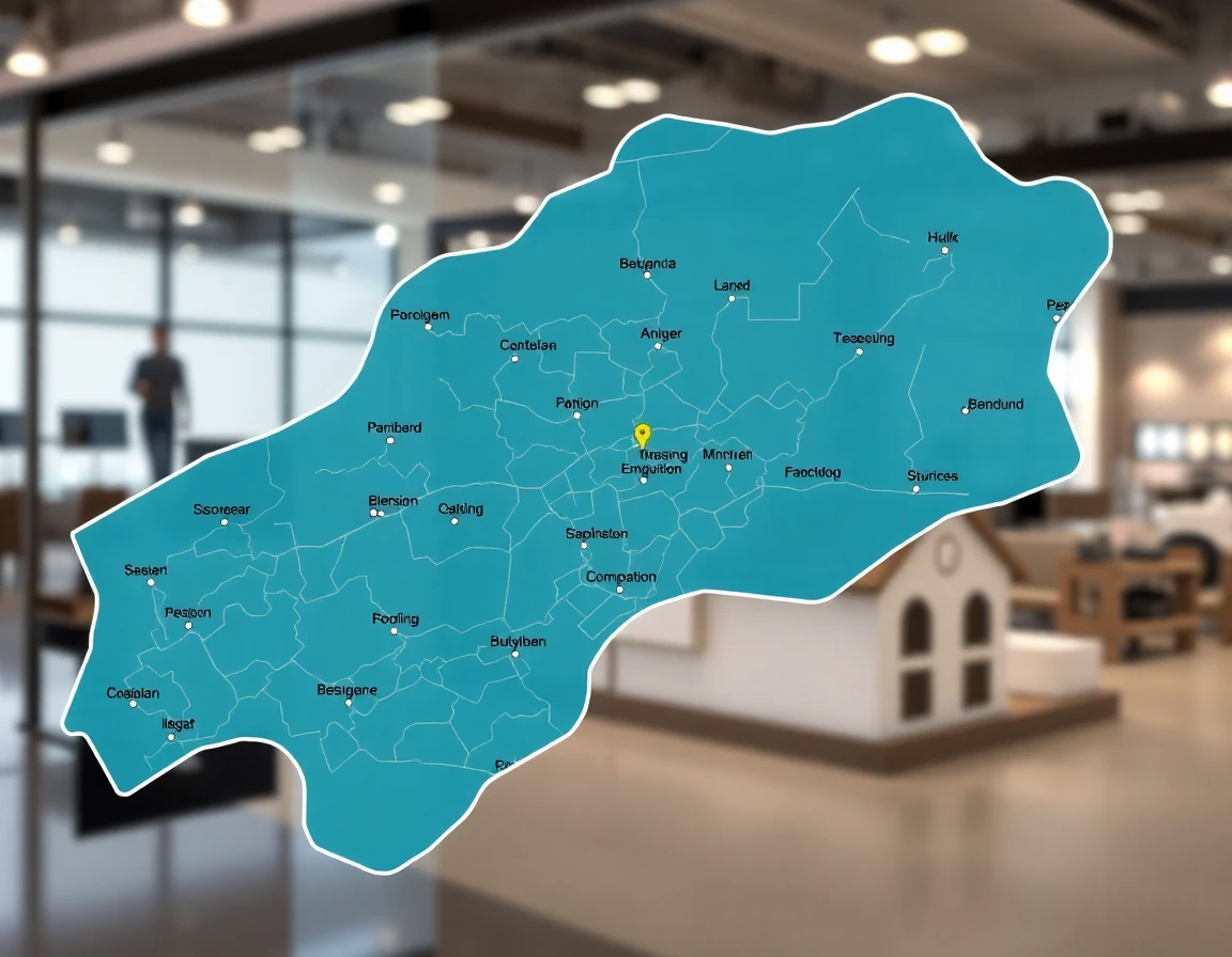 Roofing Service Areas Map